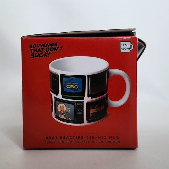 CBC Retro Television Mug Main and Local New in Box Heat Reactive BNIP - Picture 6 of 12